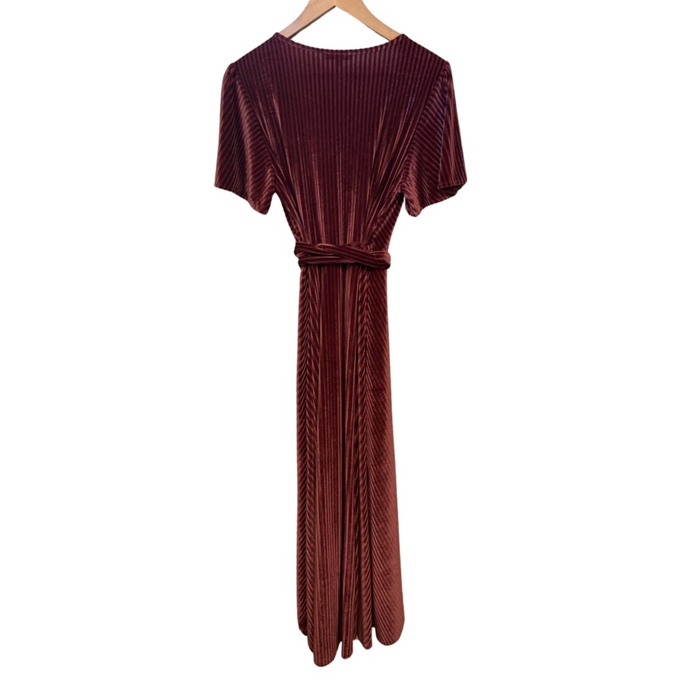 Baltic Born Burgundy Velvet Maxi Dress - Picture 5 of 7